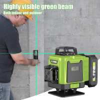 Nivel Laser Profesional 16 Líneas 4D, Automático 360°, Niveles Láser Autonivelantes, Niveles Horizontales y Verticales Herramientas, Con batería de 3,7 V 4800 mAh - details 6