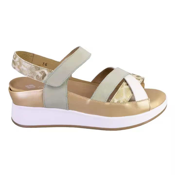 PIESANTO 250424 Sandalias de mujer verde PIEL 525 - 1