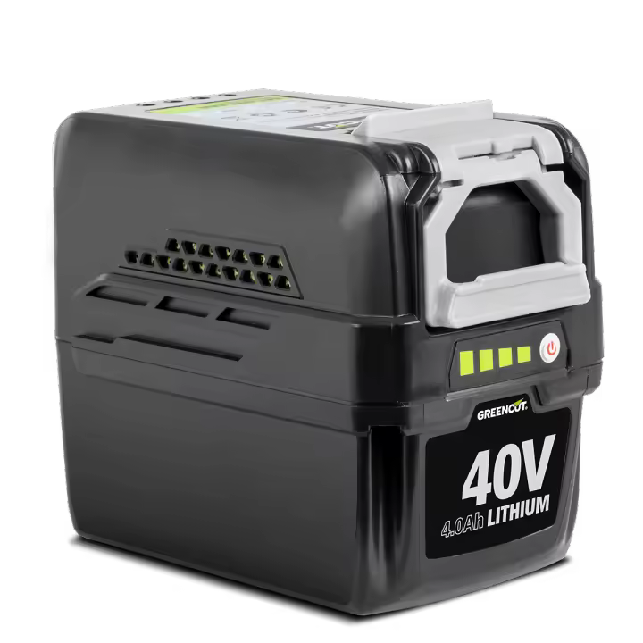 GREENCUT BT404L - Batería de litio recargable de 40V y 4,0Ah para herramientas de jardin eléctricas sin cable - 1