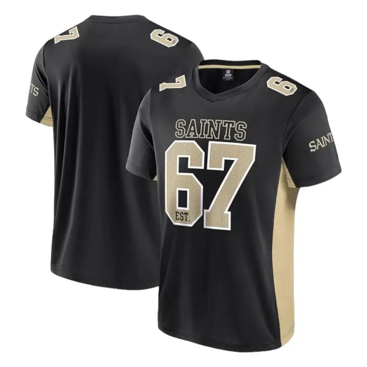 CAMISETA FANATICS NEW ORLEANS SAINTS NEGRO 007U-2103-7W-02S T SHIRT - 1