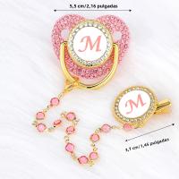 Portador De Chupete De Bebé Con 26 Letras Soporte Para Chupete De Silicona Libre De BPA Regalo Para Baño De Bebé Para Recién Nacidos Y Mordedores De Bebés - details 0