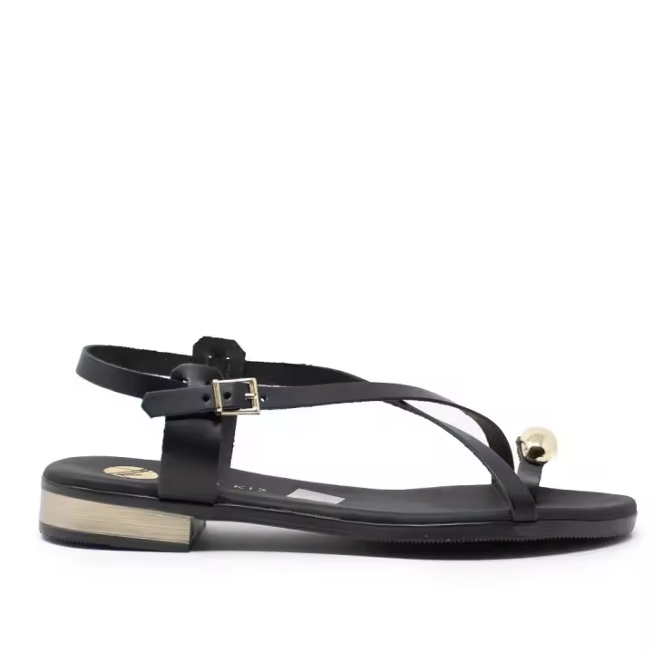 Sandalias planas de Mujer TINA KIZ 5587 NEGRO SANDALIA DEDO ANILLO NEGRO 35142 25V - 1