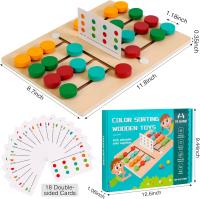 Juego De Memoria Para Niños Montessori Tablero De Rompecabezas Deslizante Juguete De Viaje Para Niños Y Niñas Colorido Desafío Cerebral - details 6