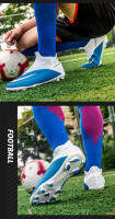 Zapatos De Fútbol Profesionales Para Hombres Ultraligeros Deporte De Entrenamiento Cleats De Fútbol Blanco Negro Talla True Fit Material Superior PU Suela De TPR - details 20
