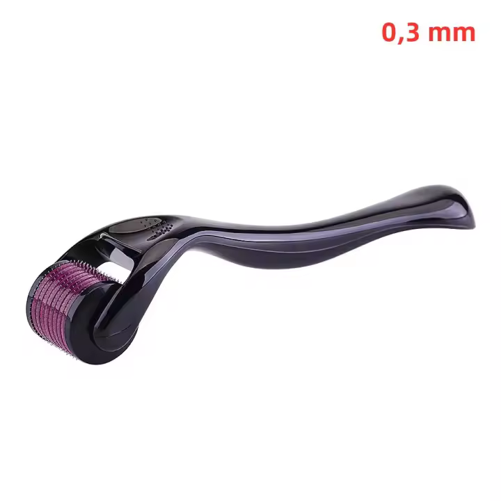 Derma Roller Para Crecimiento De Pelo Corporal Y Facial Con 540 Agujas De 0.2mm 0.25mm 0.3mm Herramienta Micro Para Cuidado De La Piel Y Barba - 1