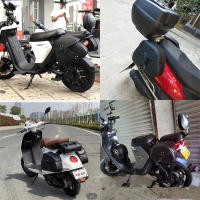 Par De Bolsas De Sillín Para Motocicleta En Cuero PU Negro Impermeable Almacenamiento Lateral Equipaje De Viaje Para Suzuki/Yamaha/Honda - details 20