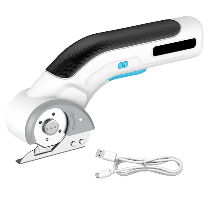 Tijeras Eléctricas Sin Cable Para Costurero Aideepen USB Recargables De Litio Portátiles Para Cortar Telas/Cuero Con Hoja De Acero Tungsteno - 1