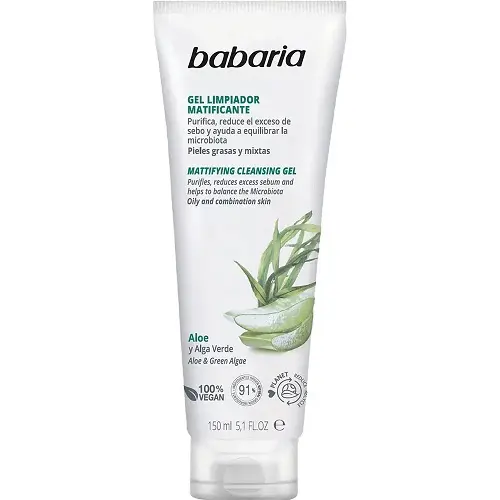 Babaria Aloe Vera Gel Limpiador Facial Matificante 150 Ml - 1