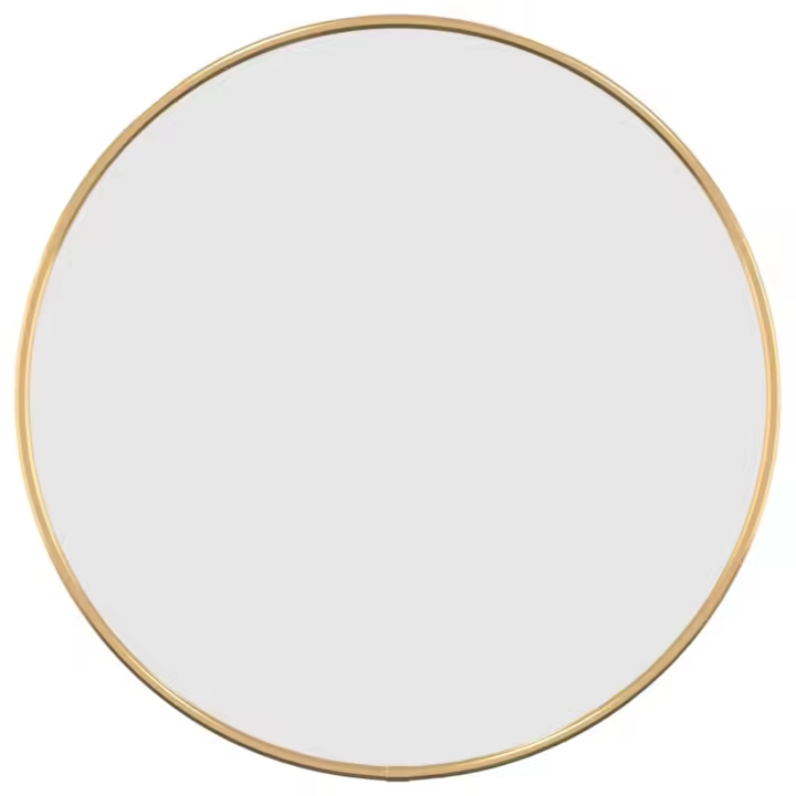 Espejo bañoEspejo de pared redondo dorado Ø 40 cm - 1