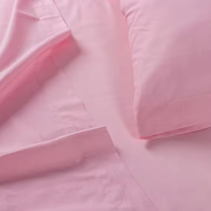 Llartextil Sábana Rosa de Algodón 144 Hilos - Elegancia Natural y Tacto Suave - 1