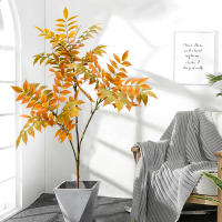 Falsa Hoja De Figo Artificiosa 76-135cm (53.1in) Magnolia Hoja De Suerte Ficus Para Decoración De Jardín Patio Interior Oficina - details 27