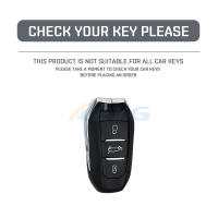 Funda De Cuero Para Llave De Coche Compatible Con Peugeot 308 408 508 2008 3008 4008 5008 Citroen C4 C6 C3-XR Accesorios De Auto - details 0