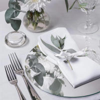 6/12Pcs Espejos Redondos De Acrílico 10 Pulgadas Para Centros De Mesa De Boda Y Decoración De Táctelas Espesor 1 Mm - details 3