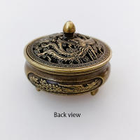 Encendedor De Incienso De Loto En Latón Miniatura Con Buddha Y Flor De Loto Decoración De Hogar Para Budismo Sandalwood - details 4