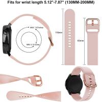 Correa de silicona para reloj inteligente, banda de 20mm y 22mm para Amazfit Bip3 3Pro GTS2 2E 3 4Mini GTR GTR2, Samsung Galaxy Watch 6 5 4 Classic S3 - details 8