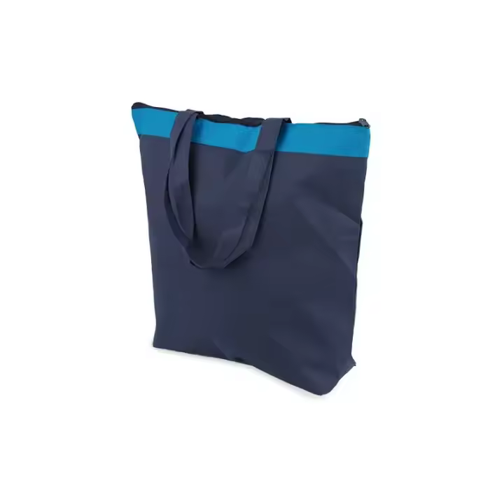Bolsa Combinada NON WOVEN con cremallera azul: Espaciosa y Versátil Bolsa de Almacenamiento con Cierre - ¡Organización y Estilo en uno! - 1