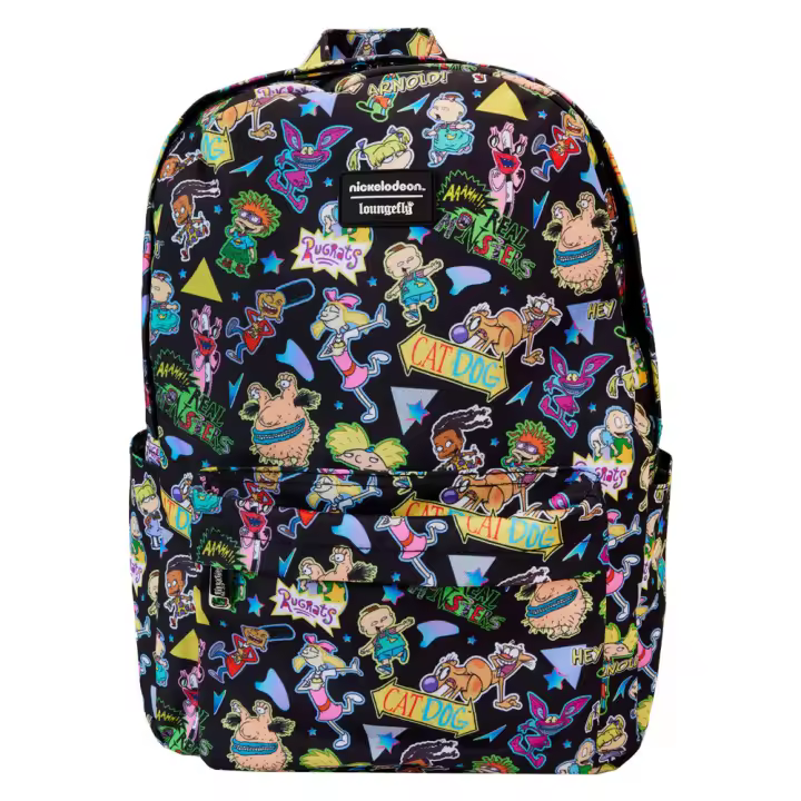 Mochila nylon Nickelodeon Loungefly 43cm. Mochila ergonómica con amplio espacio. Diseño resistente y versátil para llevar tus pertenencias con estilo. - 1