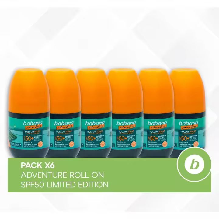 BABARIA PACK X6 ADVENTURE ROLL ON SPF50 LIMITED EDITION - 1