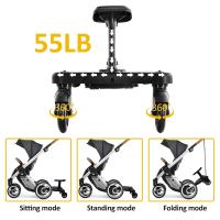 Tabla Universal 2 en 1 para Cochecitos, Reposapiés para Niños, Patinete Doble con Ruedas, Soporta hasta 25 kg, Compatible con la Mayoría de Cochecitos - Ideal para Niños a Partir de 3 Años - details 10