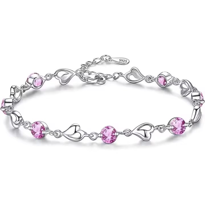 Pulsera de Plata de Ley 925 Regalo Ideal para Mujer Perfecto para Día DE LA Madre o Aniversario - 1