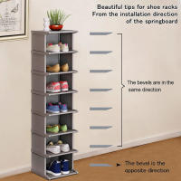 Organizador De Zapatos Metálico Plegable Multi Capas Ajustable Para Guardarropa Economiza Espacio Para Dormitorio - details 2
