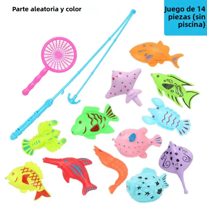Juego De Pesca Magnética Inflable Para Piscina Juguete De Verano Al Aire Libre Para Niños De 3 a 12 Años Color Aleatorio - 1