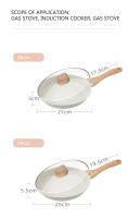 Sartén De Wok 30cm Duradera Cerámica No Adherente Para Estufa De Inducción Y Gas Universal Olla Para Carne Y Salsas Sin Cubierta - details 14