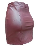 Falda de Cuero Sintético para Mujer Kellys - Elegante y Moderna - Ajustada - Cierre con Cremallera - Color Negro - Talla y Temporada Variadas - details 1