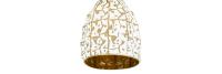 Fabrilamp -Colgante Tebas Negro/blanco/oro 1xe27 Regx25x25 Cm - details 2
