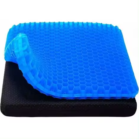Cojín de Gel Viscoelástico Azul para Asiento Tamaño 38 * 32 Cm - 1