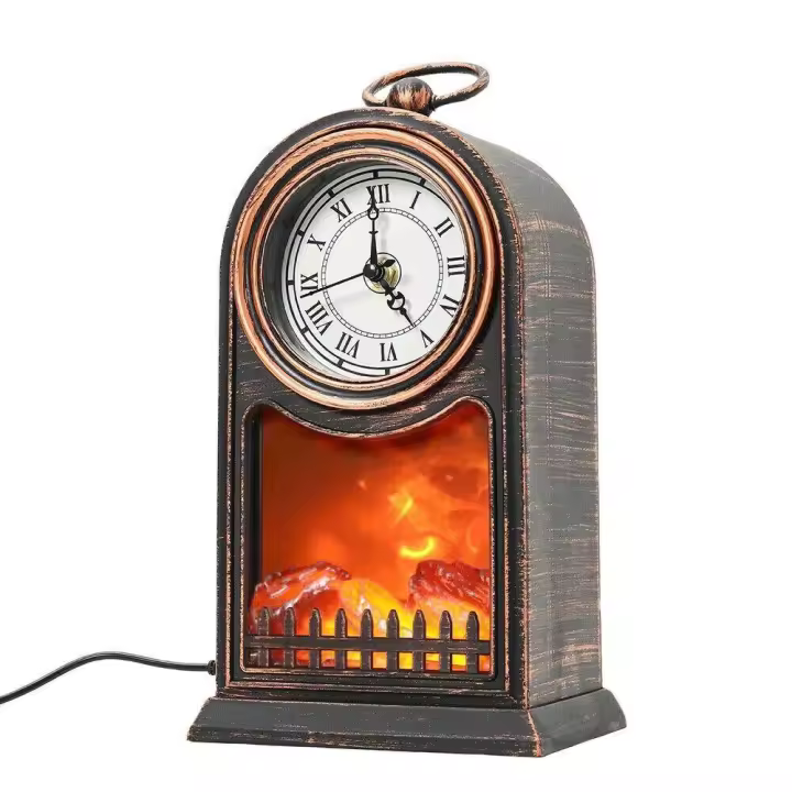 Chimenea artificial con luz led para decoración hogar interior Navidad - 1