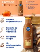 NIVEA SUN Loción Solar Zanahoria Bronceado Intenso SPF6 - 200 ml resistente al agua - details 0