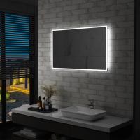 vidaXL Espejo de Pared de Baño con LED Accesorio de Maquillaje Tocador Dimensiones 60 x 50 cm, 80 x 60 cm, 100 x 60 cm - details 2