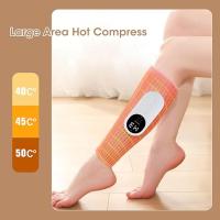 Prensa de piernas con calor, prensa de piernas con pantalla, calentamiento de piernas, relajación, masajeador de piernas con calor y compresión, masajeador de pantorrillas para circulación y dolor, alivio del síndrome de piernas inquietas Máquina de compr - details 3