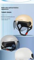 Casco De Vehículo Eléctrico Certificado Dot Para Hombres Y Mujeres Protección Solar De Cuatro Estaciones Ligero Medio Casco Transparencia Corta En Diversos Colores - details 10