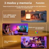 Lámpara De Noche Inteligente RGB 16 Colores Recargable Por USB Para Mesa De Noche Decoración De Dormitorio Regalo Luz De Mesa De Comedor Toque Sensible - details 6