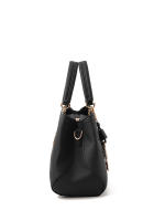 Bolso De Mano Elegante Y Sencilla Tote Satchel En Color Sólido Bolsa Clásica Para El Trabajo Material PU Con Lining De Poliéster - details 3