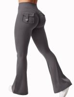 Leggings De Yoga Para Mujer 2024 Con Bolsillos Mallas De Compresión Estiramiento Alto Pierna Ancha Sensación De Nuca Ropa Deportiva De Fitness - details 10