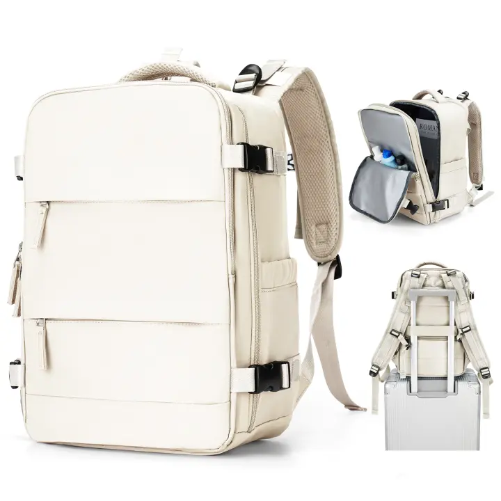 Mochila Grande Para Viaje Para Hombres Aprobada Por Ryanair 40x20x25 Bolsa De Equipaje Para Mujeres Impermeable Con Compartment Para Portátil Bolsa De Trabajo Ejecutiva - 1
