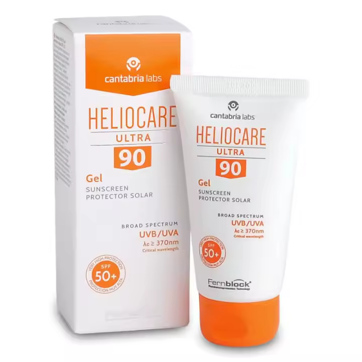 Cantabria Labs - Protección Muy Alta - HELIOCARE ULTRA 90 GEL SPF50+ - 50 ML - Reparación del Daño Solar - No Comedogénico - 1