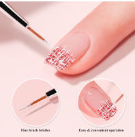 Set De 3 Pinceles Para Uñas Con Gel UV Pincel De Dibujo Ultrafino Para Manicura DIY Herramienta De Línea Estrecha Para Francés Y Acrílico - details 5