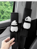 Almohadilla De Protección Para Cinturón De Seguridad De Coche En Peluche En Forma De Oso Panda Accesorio Interior Para Coche Decorativo Y Protección Antistrangulamiento - details 1