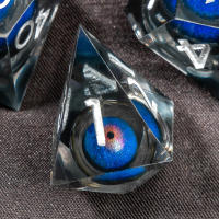 Juego De Dados DND Líquido Núcleo D&D Resina Fronteriza Para Juego De Rol RPG D20 D12 D10 D8 D6 D4 Borde Fino Dados De Dragón Y Sótano - details 32