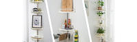 Vicyol S&D  Estantería Telescópica de Baño. Estante Esquina de Ducha de Plástico y Metal sin Taladro. Organizador de Bañera, Cocina, Lavabo de Altura Ajustable 180 a 325 cm con 4 Baldas, Toallero y 3 Ganchos - details 1