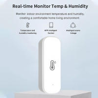 Sensor De Temperatura Y Humedad WiFi Para Interior Monitoreo Por APP Compatible Con Alexa Y Google Home Control Por Voz Batería Recargable - details 3