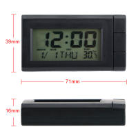 Reloj Digital Automático YOSOLO Con Display De Temperatura Adhesivo Self-Adejusable Ornamento Para Coche Medidas 1.6x3.9cm - details 2