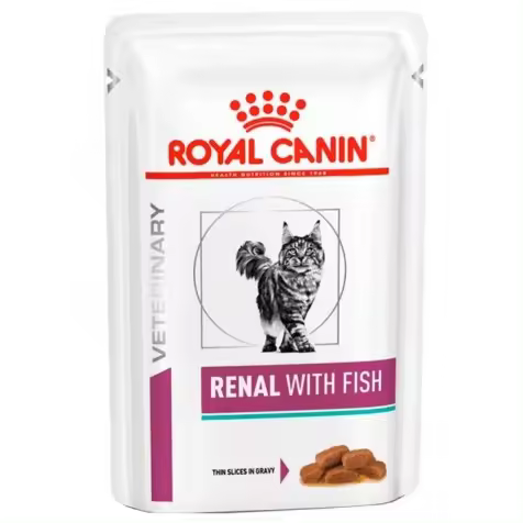 Royal Canin Gato Renal Pescado Salsa Sobres 12 X 85 Gr - 1