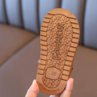 Botas De Nieve Para Niños Invierno Antideslizantes Color Sólido Calientes Con Patrón Suave Y Grueso Bajo Material De Suela RUBBER Talla True Fit Para Edad 4-6 - details 5