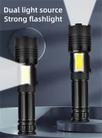 Linterna LED De 100W Más Potente Con Cargador Tipo-C Y Batería Integrada 4000 mAh Zoom Luz De Destello Super Brillante Para Aventuras Al Aire Libre Y Rescate - details 0