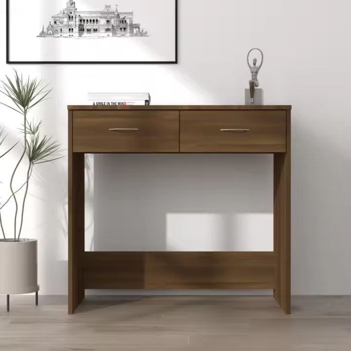 Roble Marron Exscriber 80x40x75 cm Madera Multicapa - 1